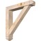 Ekena Millwork Traditional Arts and Crafts Smooth Bracket w/ Offset Brace, Douglas Fir, 5 1/2"W x 30"D x 30"H BKT0604X30X30TRA03SDF - alternate 1